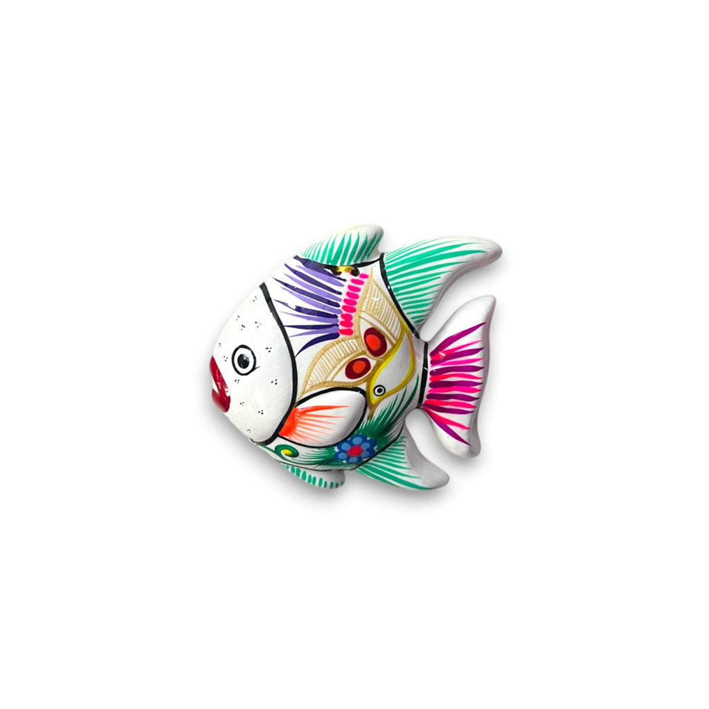 Colorful Talavera Fish Wall Decor | Hand-Painted Guerrero Pottery