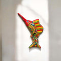 Hand-Painted Talavera Marlin Wall Art | Sailfish Mexican Decor