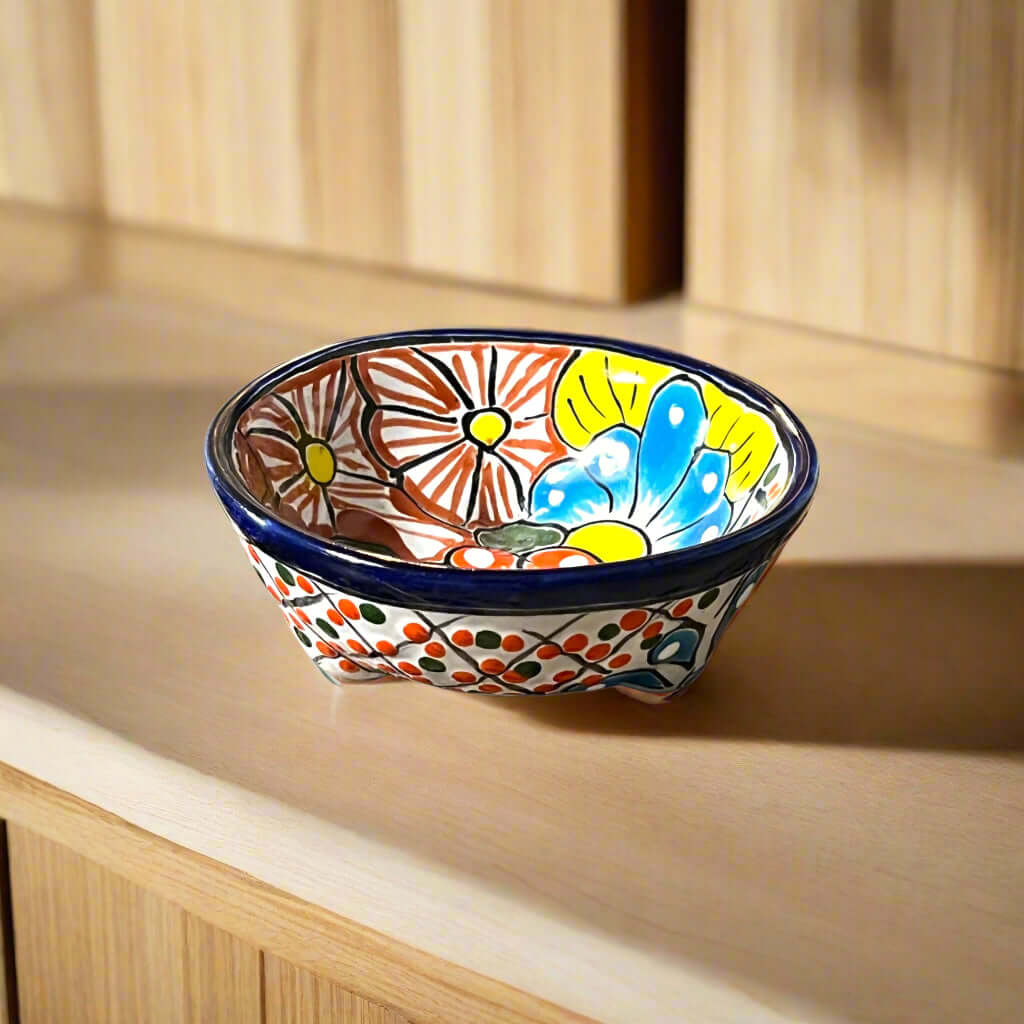 Talavera Ceramic Salsa Bowl | Handmade Mexican Dish