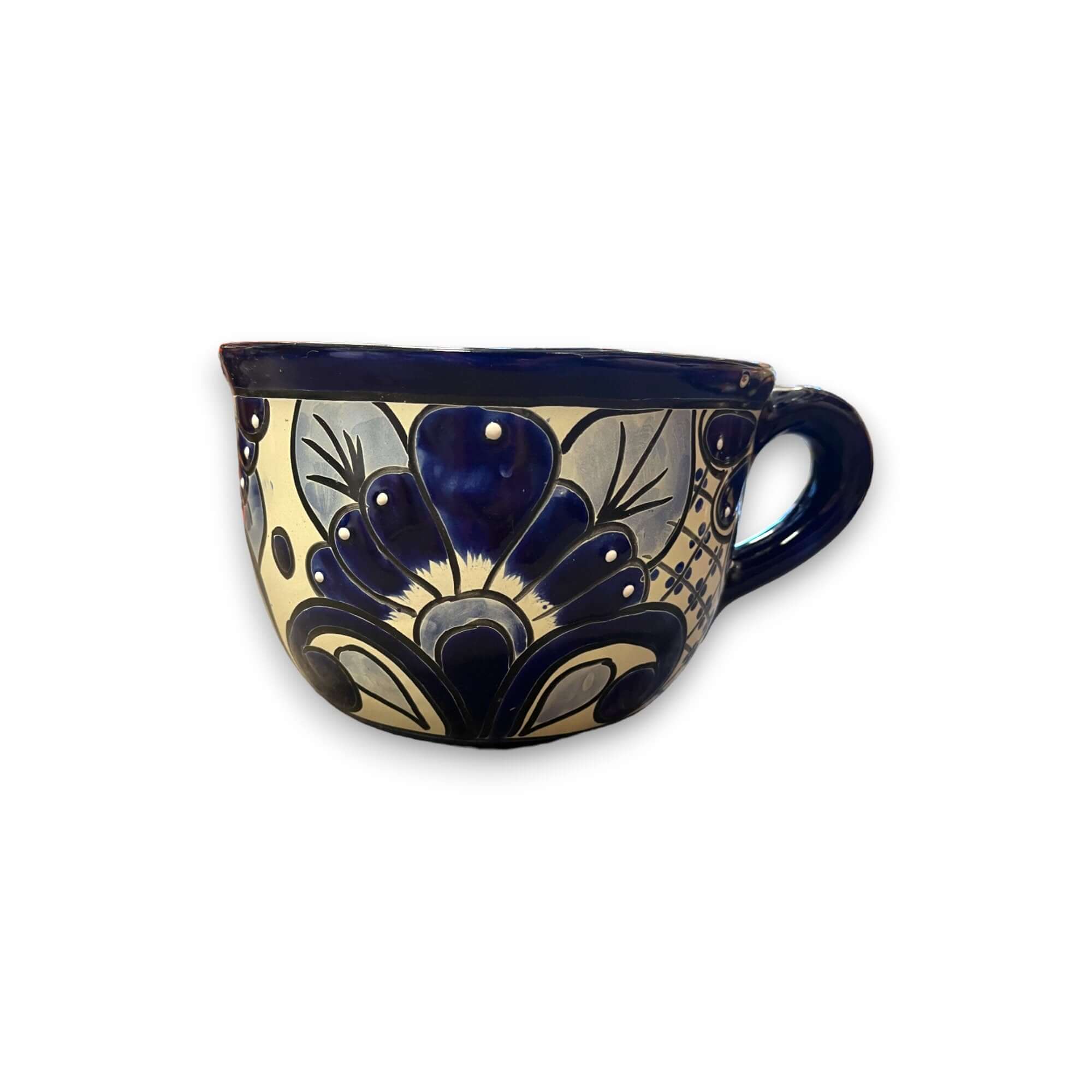 Talavera Tea Cup Planter | Hand-Painted Mexican Ceramic Pot