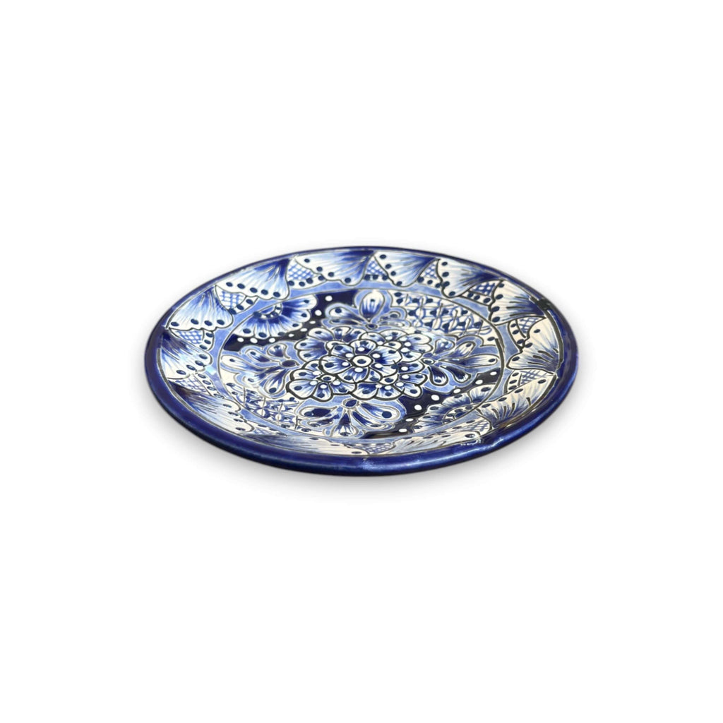 30-Piece Talavera Dinnerware Set | Blue & White Tableware for 6