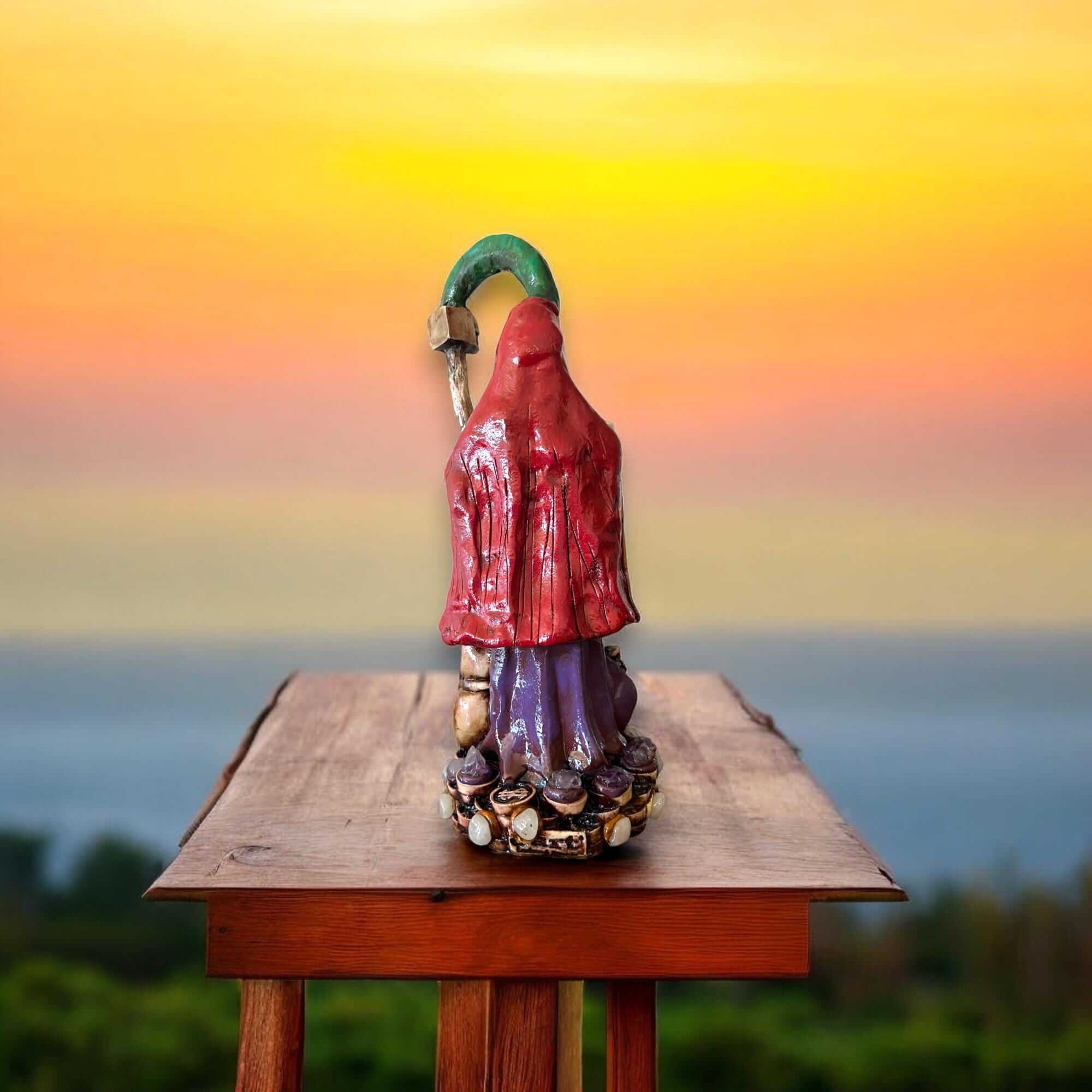 Grim Reaper Statue | Handmade Mexican Aztec Sculpture