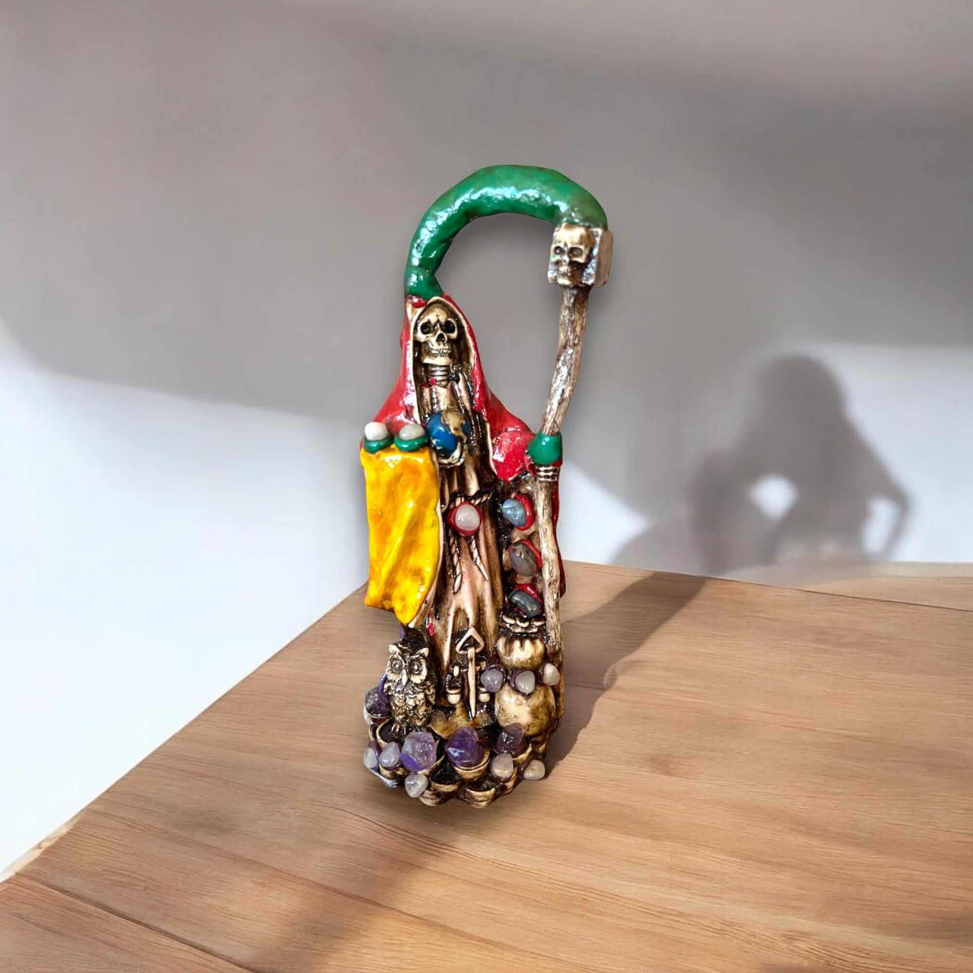 Grim Reaper Statue | Handmade Mexican Aztec Sculpture