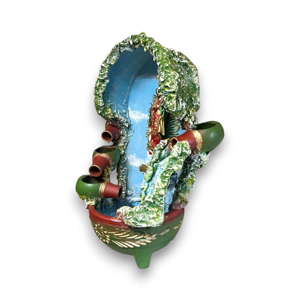 Mexican Outdoor Fountain | Painted Traditional Water Feature