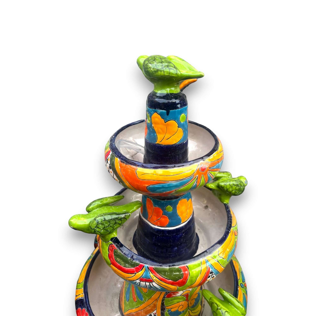 Handmade Talavera Fountain | Authentic Mexican Art