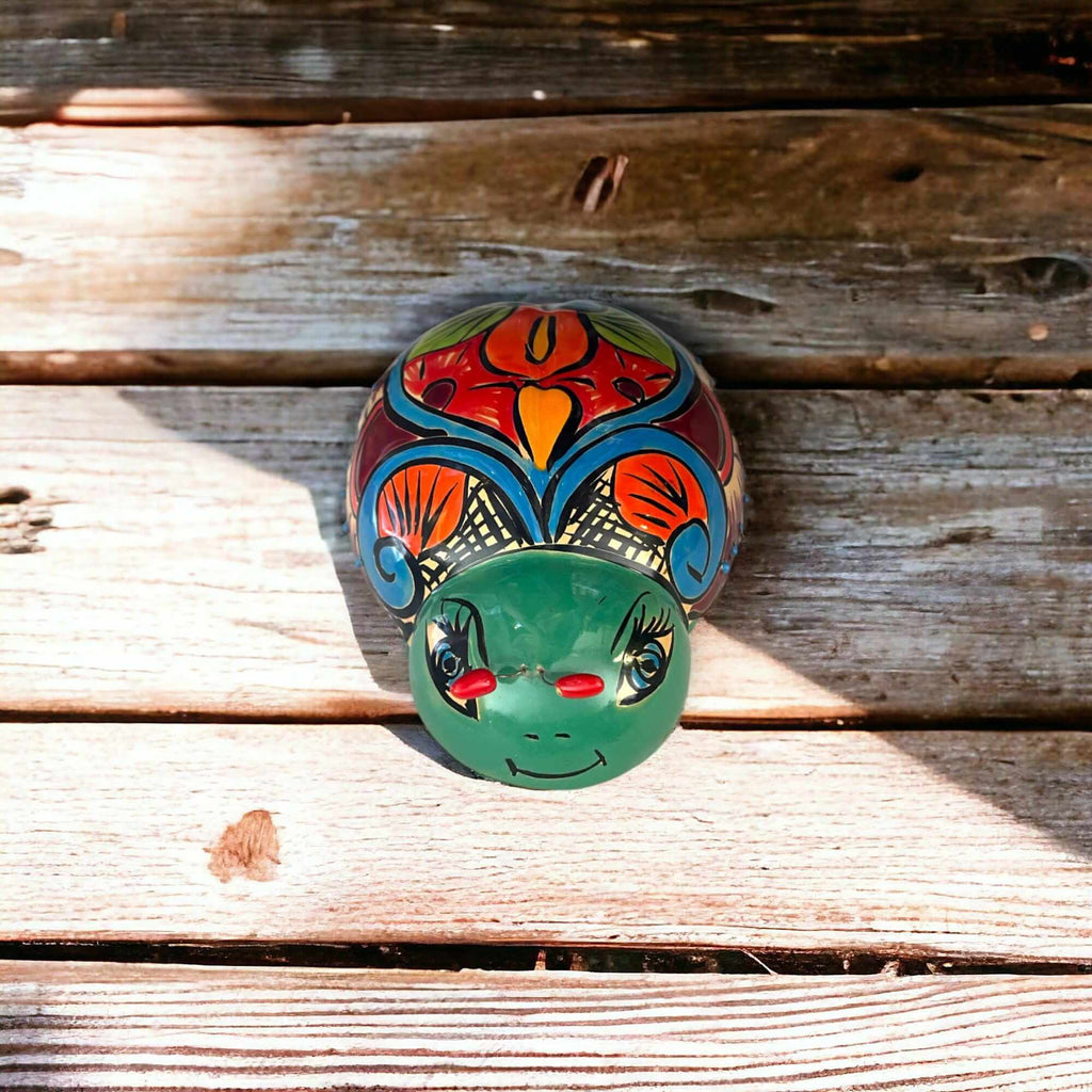 Handmade Talavera Ladybug Wall Art | Colorful Mexican Ceramic Decor