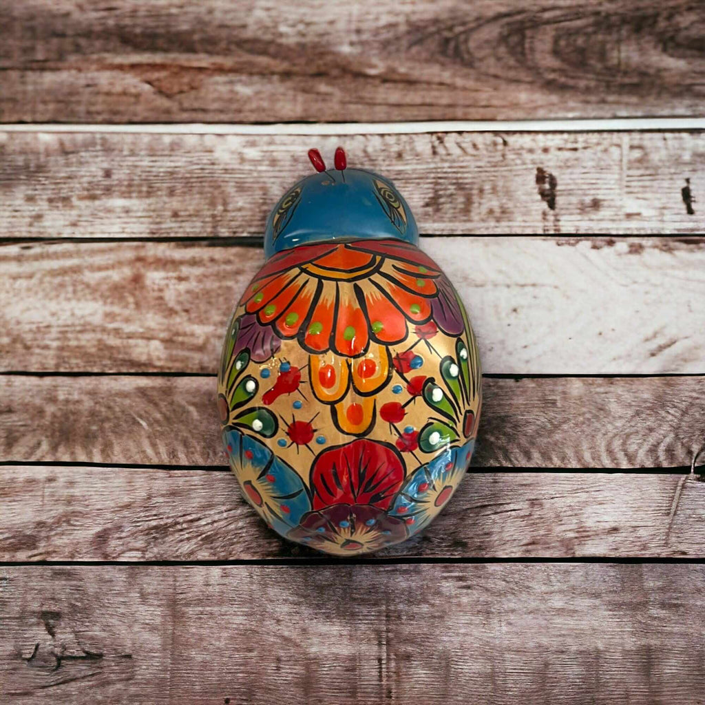 Handmade Talavera Ladybug Wall Art | Colorful Mexican Ceramic Decor