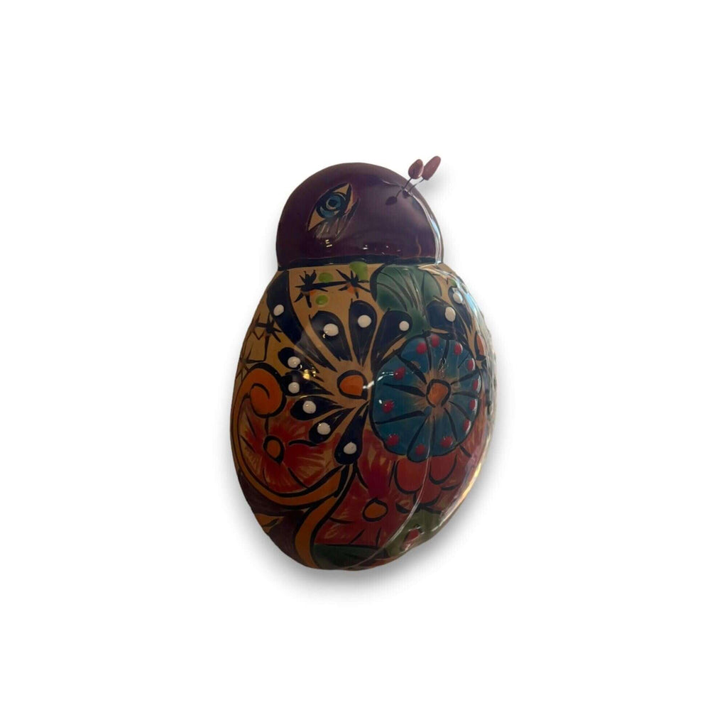 Handmade Talavera Ladybug Wall Art | Colorful Mexican Ceramic Decor