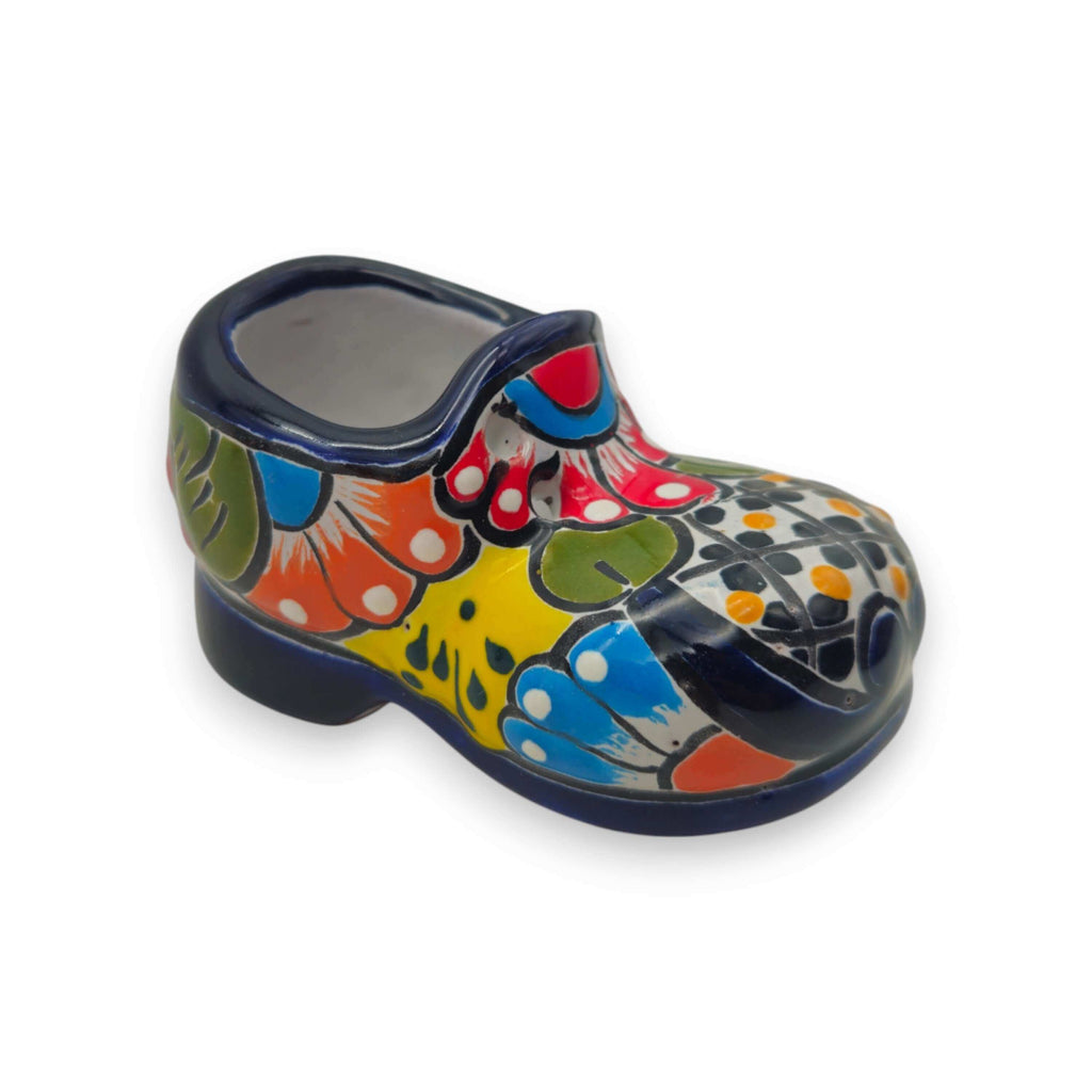 Vibrant Talavera Shoe Planter | Handmade Mexican Pottery