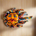 Handmade Talavera Sun Face | Colorful Mexican Wall Art