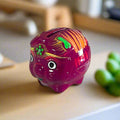 Handmade Guerrero Piggy Bank | Mexican Painted Ceramic Coin Bank