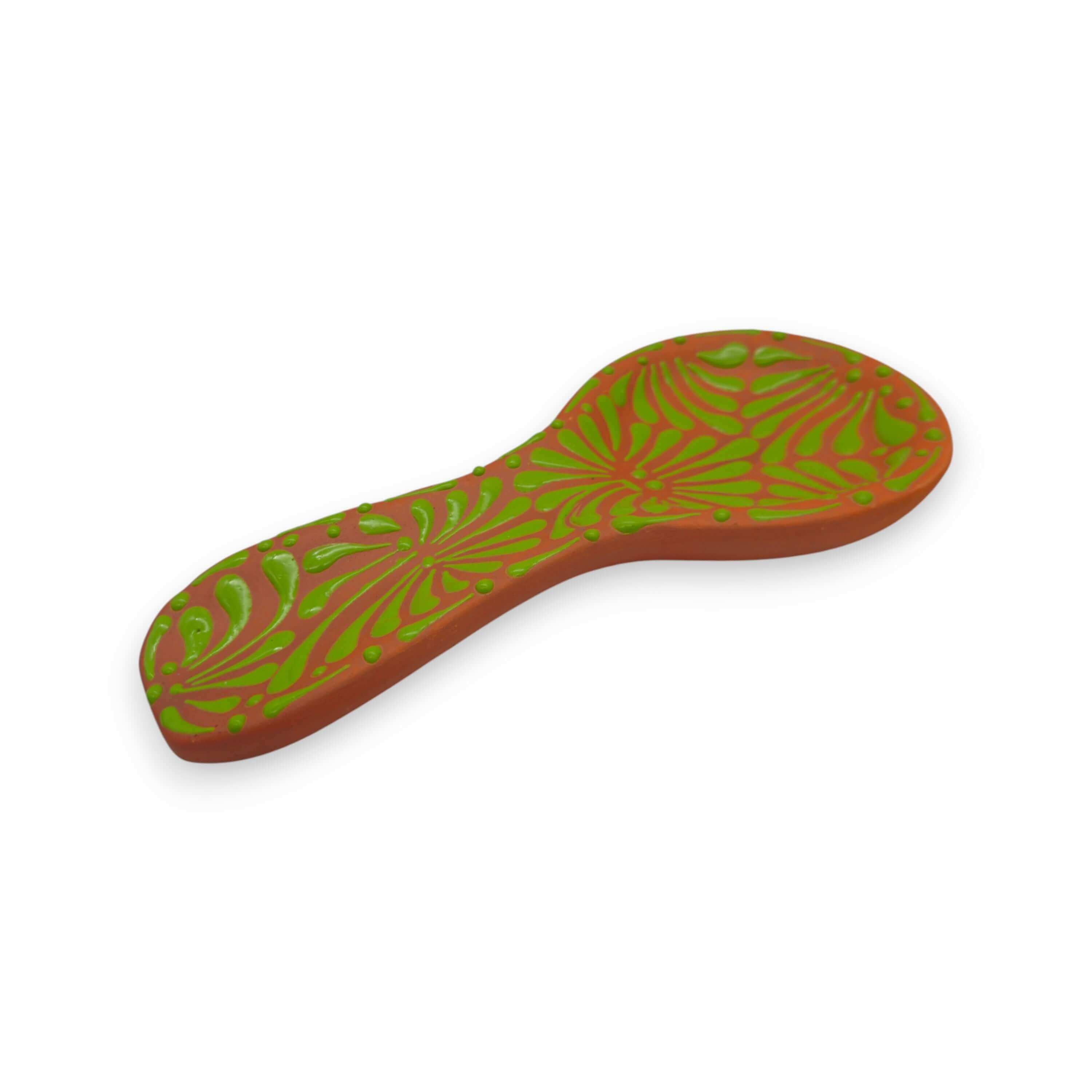 Colorful Talavera Spoon Rest | Handmade Mexican Barro Holder