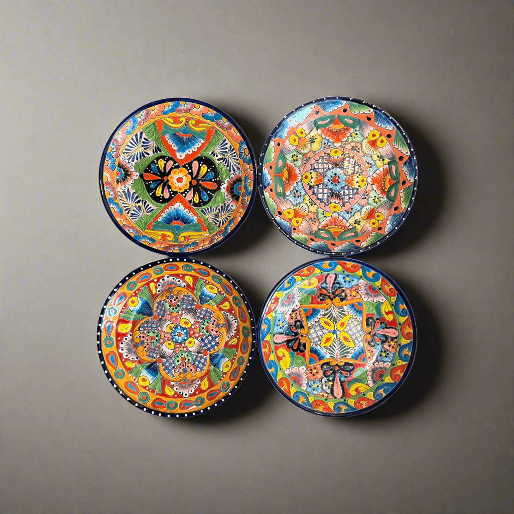 Handmade Talavera 24-Piece Dinnerware Set | Mexican Pottery for 6