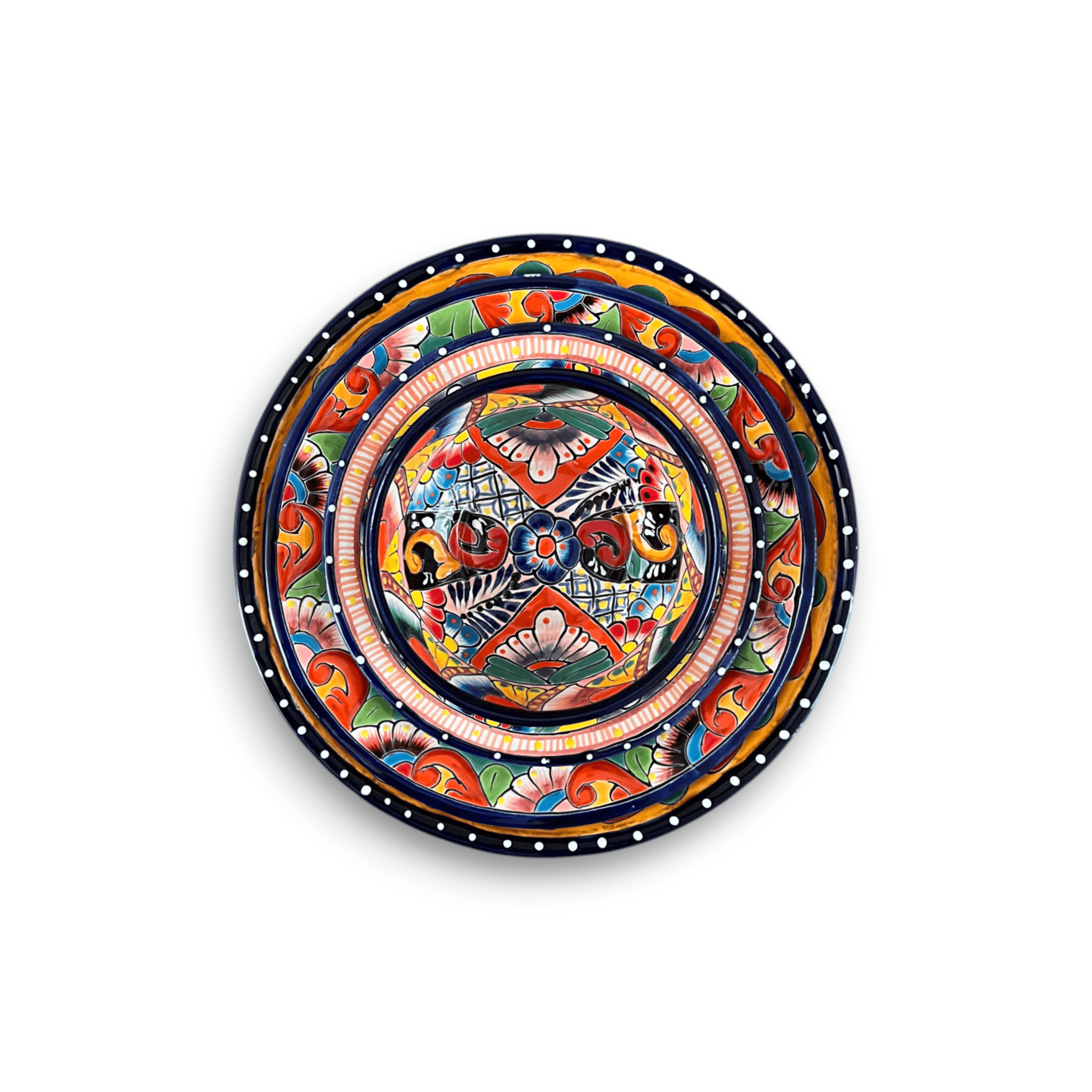 30-Piece Talavera Dinnerware Set | Colorful Tableware for 6