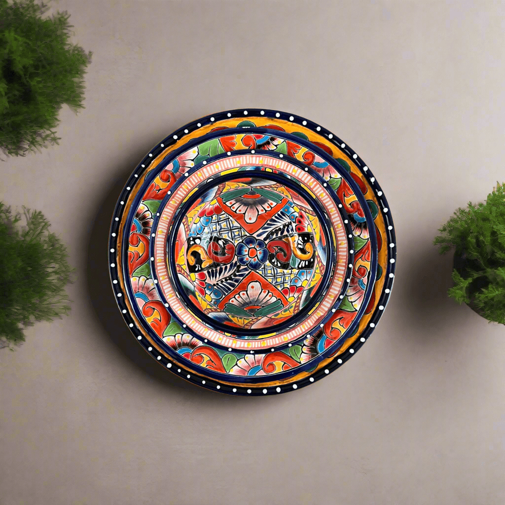 40-Piece Talavera Dinnerware Set | Colorful Tableware for 8