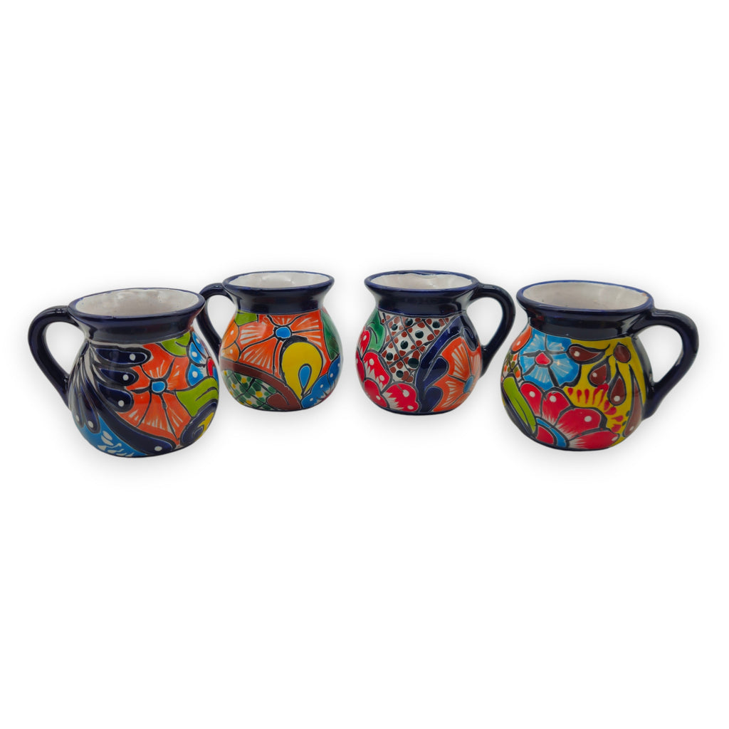 Talavera Floral Coffee Mug | Handmade Mexican Ceramic Cup