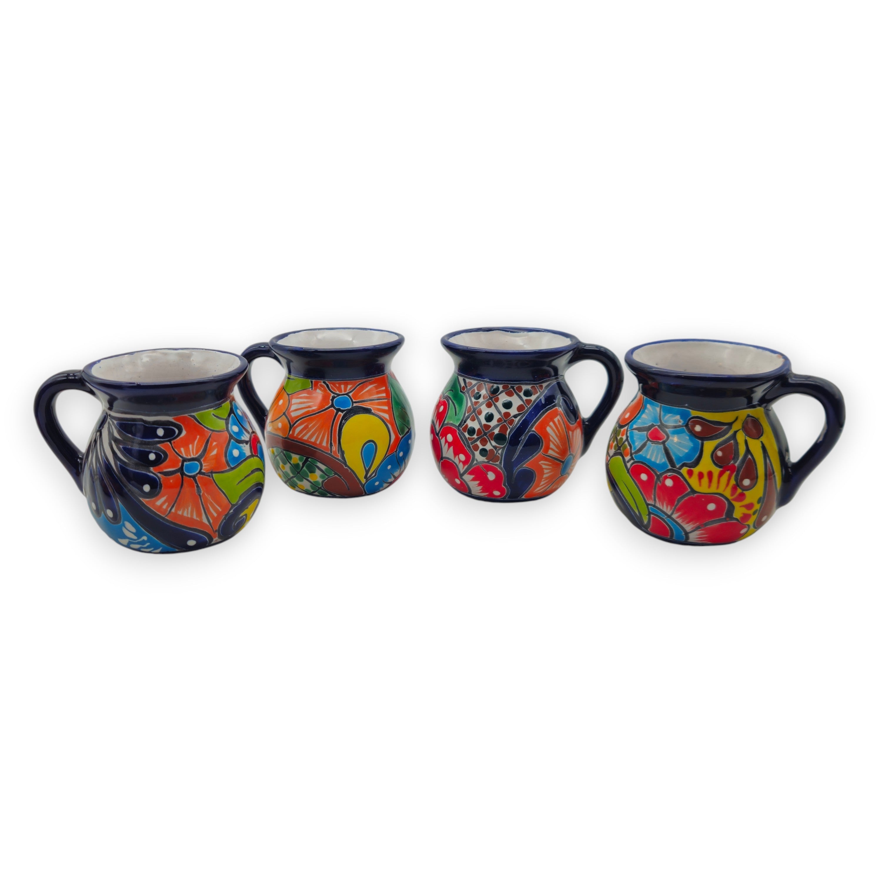Talavera Floral Coffee Mug | Handmade Mexican Ceramic Cup