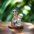 Talavera Frida Statue | Day of the Dead Calavera Skull Decor