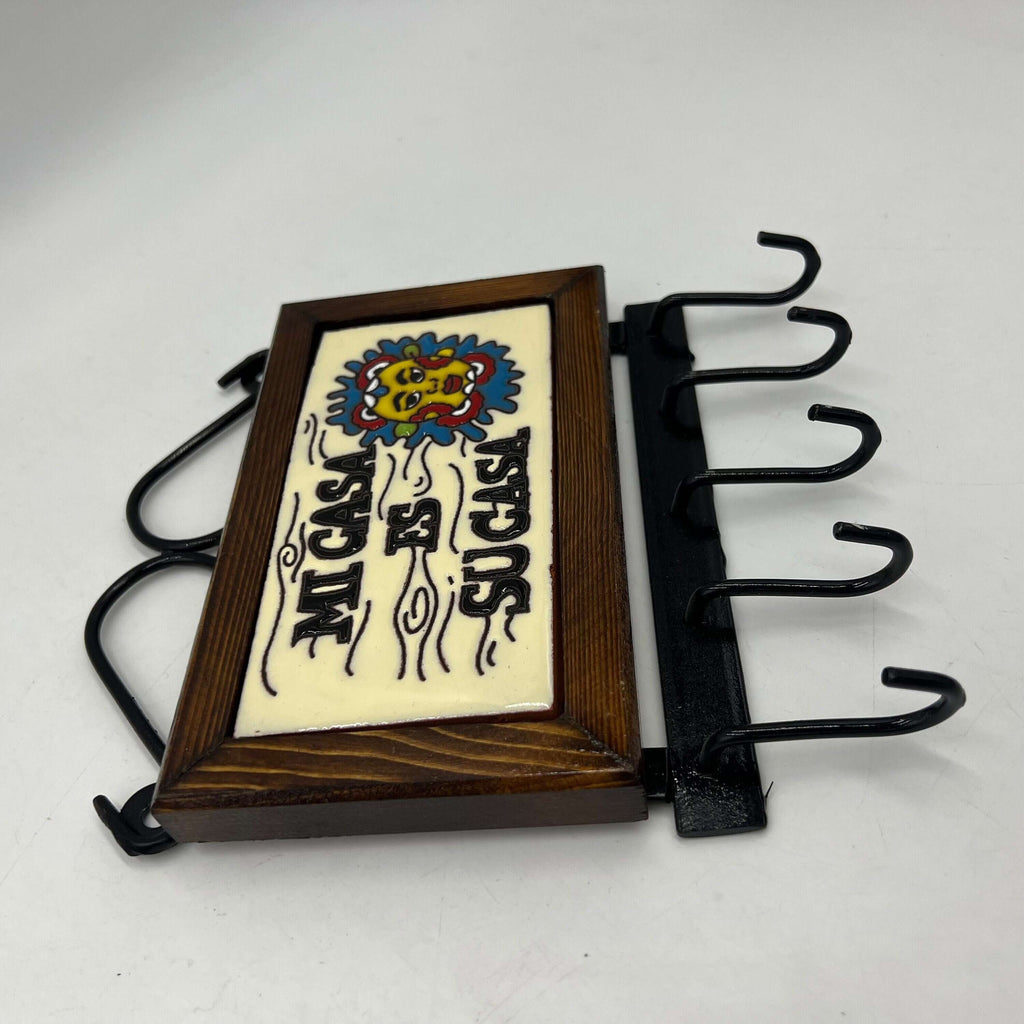 Talavera Key Holder | Handmade Mexican Wall Hook