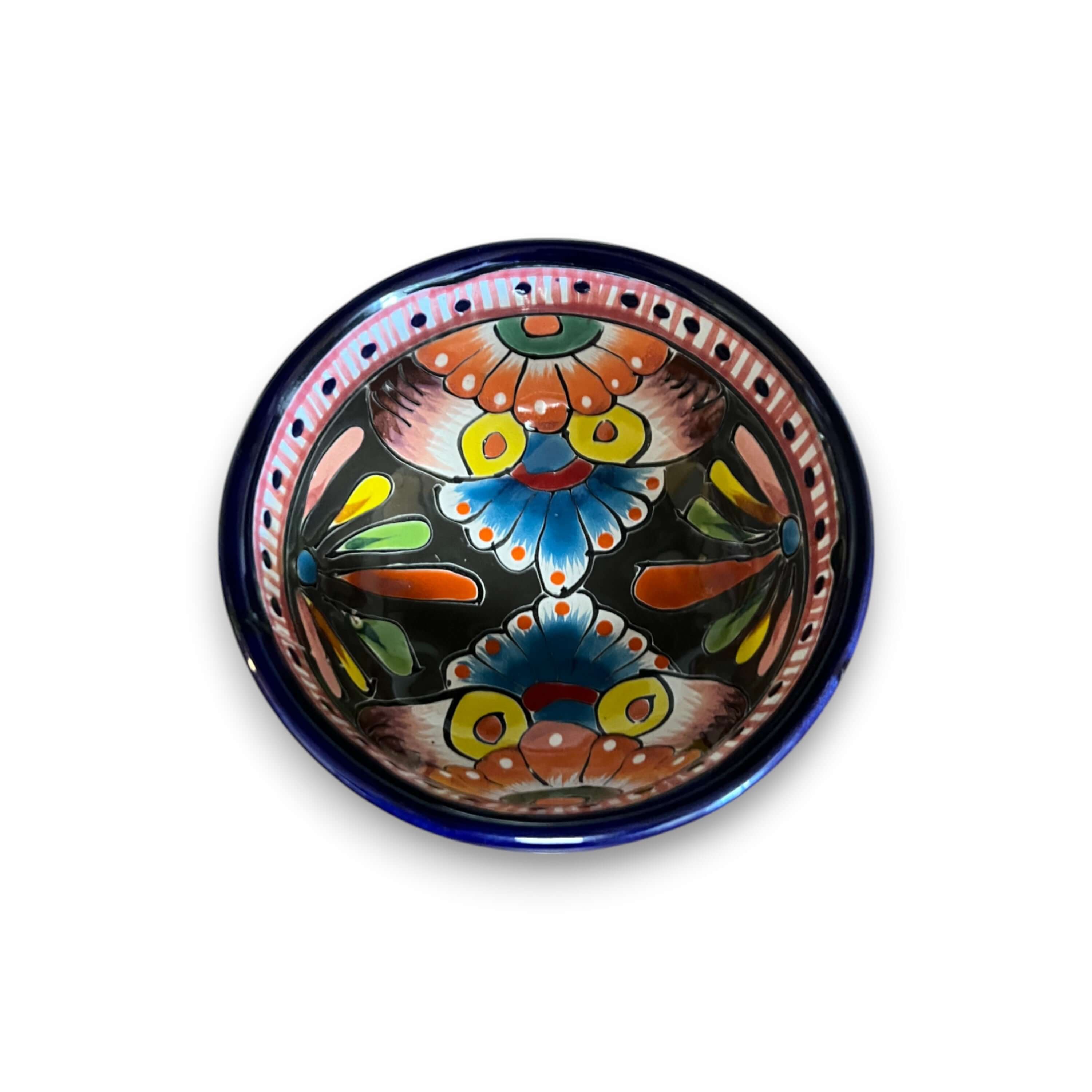 Talavera Salsa Bowl | Handmade Mexican Ceramic Sauce Dish