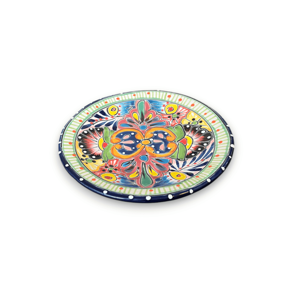 Colorful Talavera Dinnerware Set | 12-Piece Plate Set