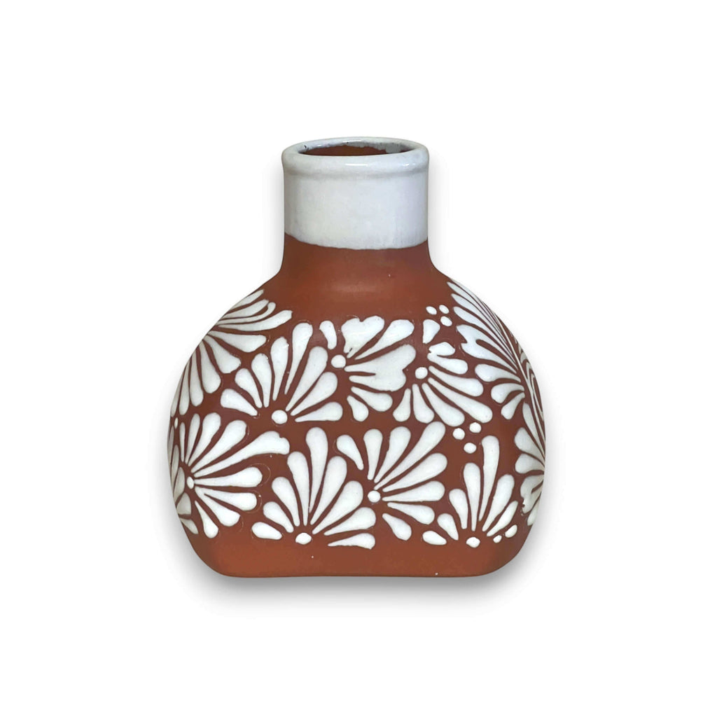 Terracotta Water Carafe Set | Talavera-Style Bedside Decanter