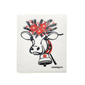 Happy Cow Swedish Dishcloth | Red/Black