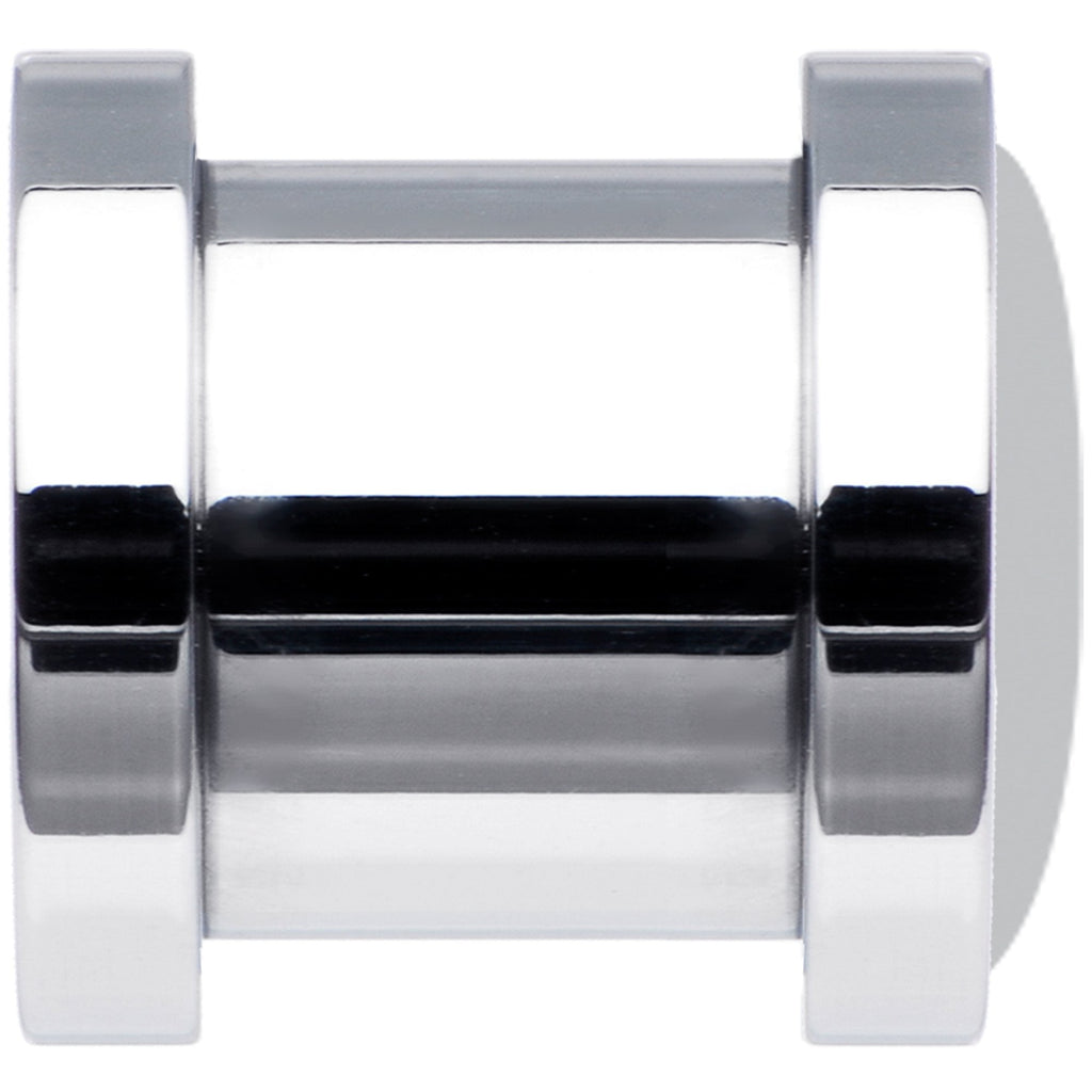 Black White Leopard Eyes Steel Screw Fit Plug Set 2G
