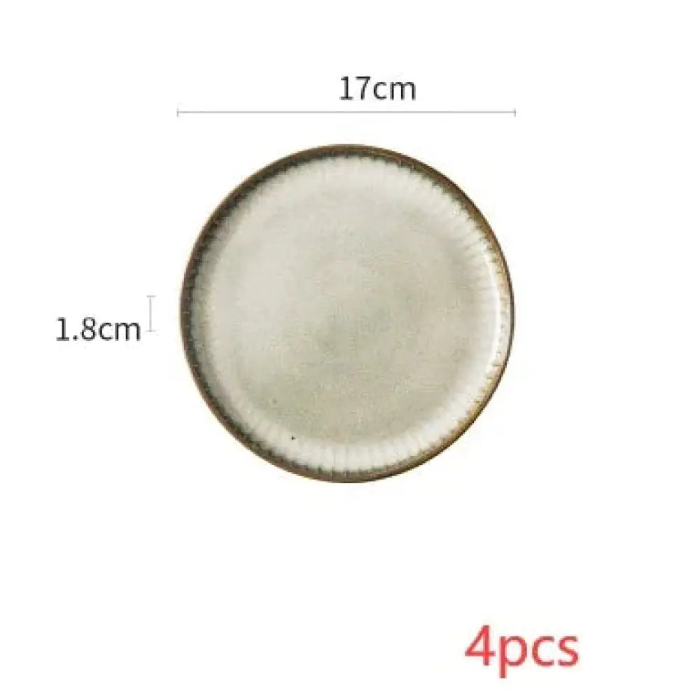 Nordic Ceramic Dinnerware Set with Glazed Minimalist Bowls
