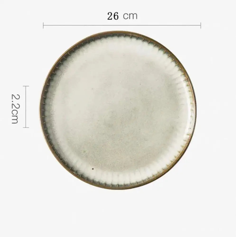 Nordic Ceramic Dinnerware Set with Glazed Minimalist Bowls