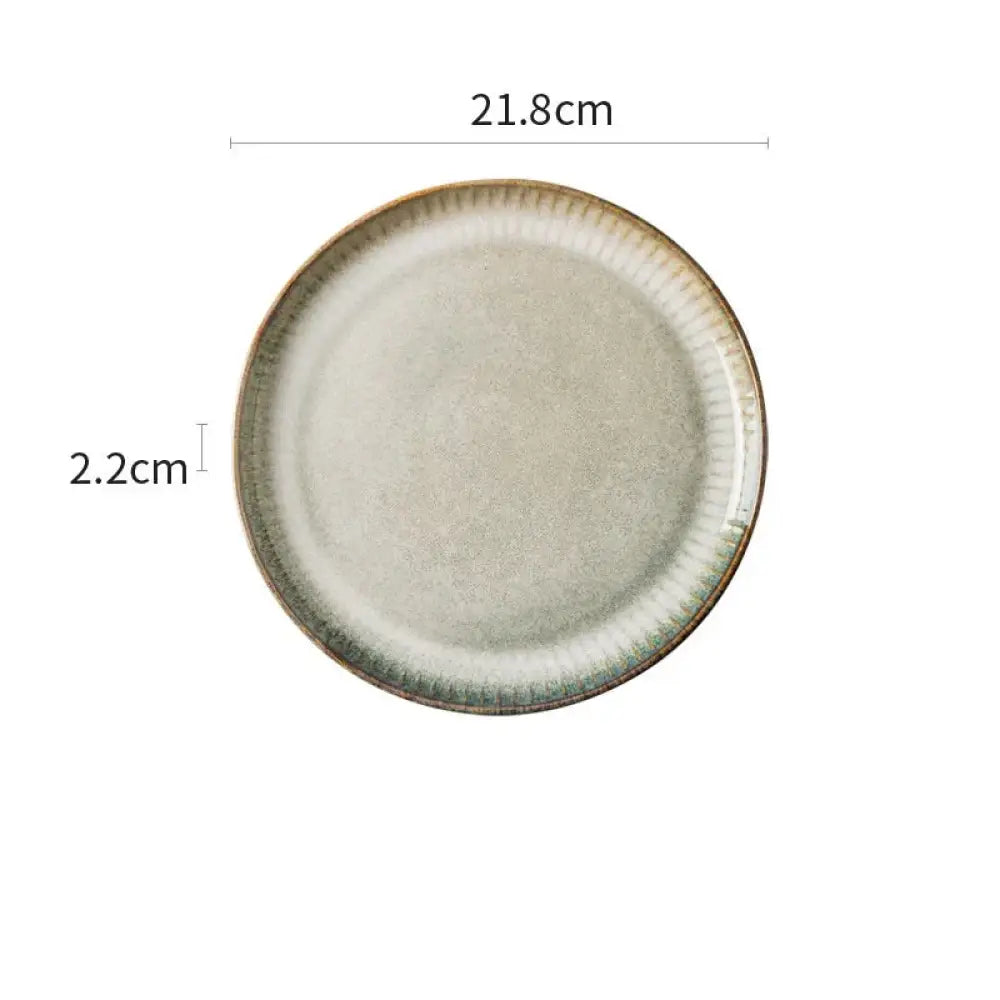 Nordic Ceramic Dinnerware Set with Glazed Minimalist Bowls