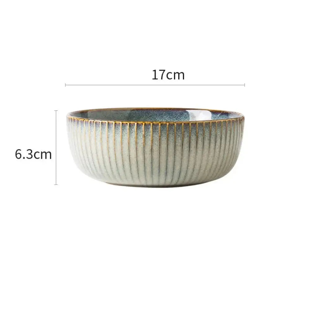 Nordic Ceramic Dinnerware Set with Glazed Minimalist Bowls