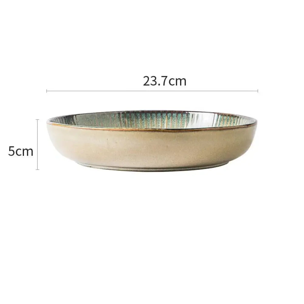 Nordic Ceramic Dinnerware Set with Glazed Minimalist Bowls