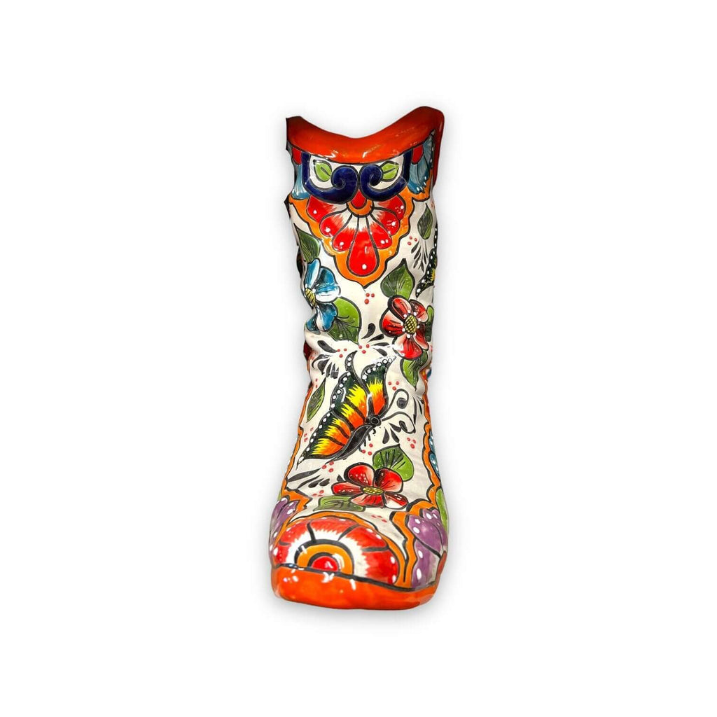 Colorful Boot Planter | Handmade Talavera Pot
