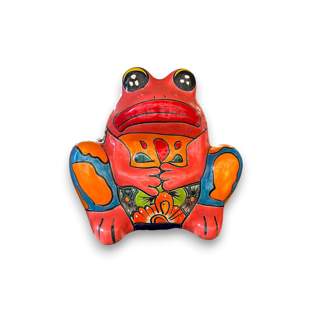 Talavera Frog Planter | Colorful Handmade Mexican Pottery