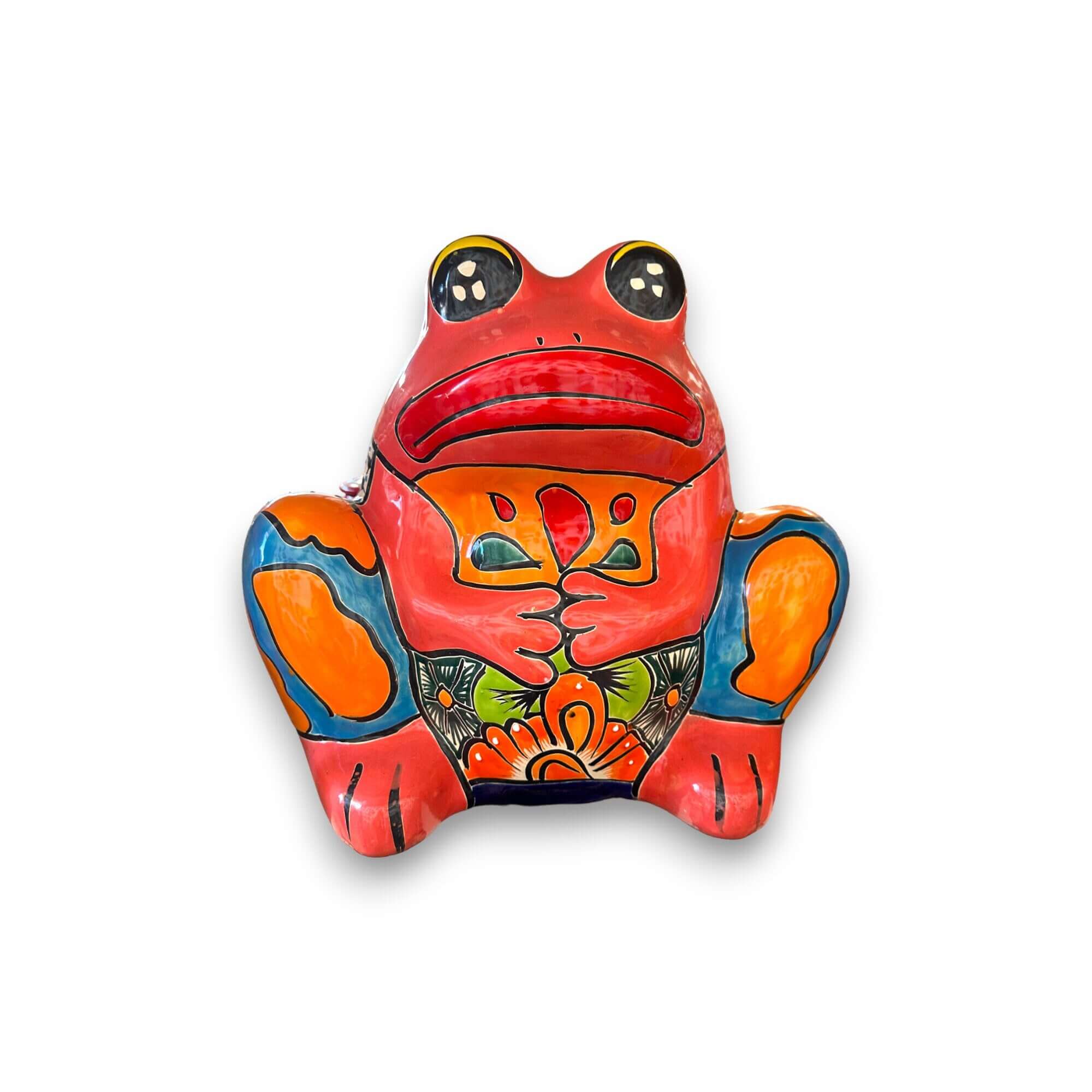 Talavera Frog Planter | Colorful Handmade Mexican Pottery