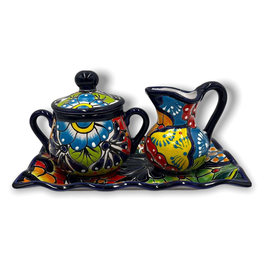 Handmade Talavera Sugar Jar | Colorful Mexican Ceramic Pot