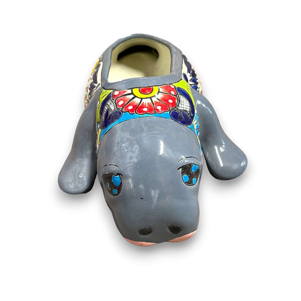 Mexican Handmade Seal Planter | Colorful Talavera Seal