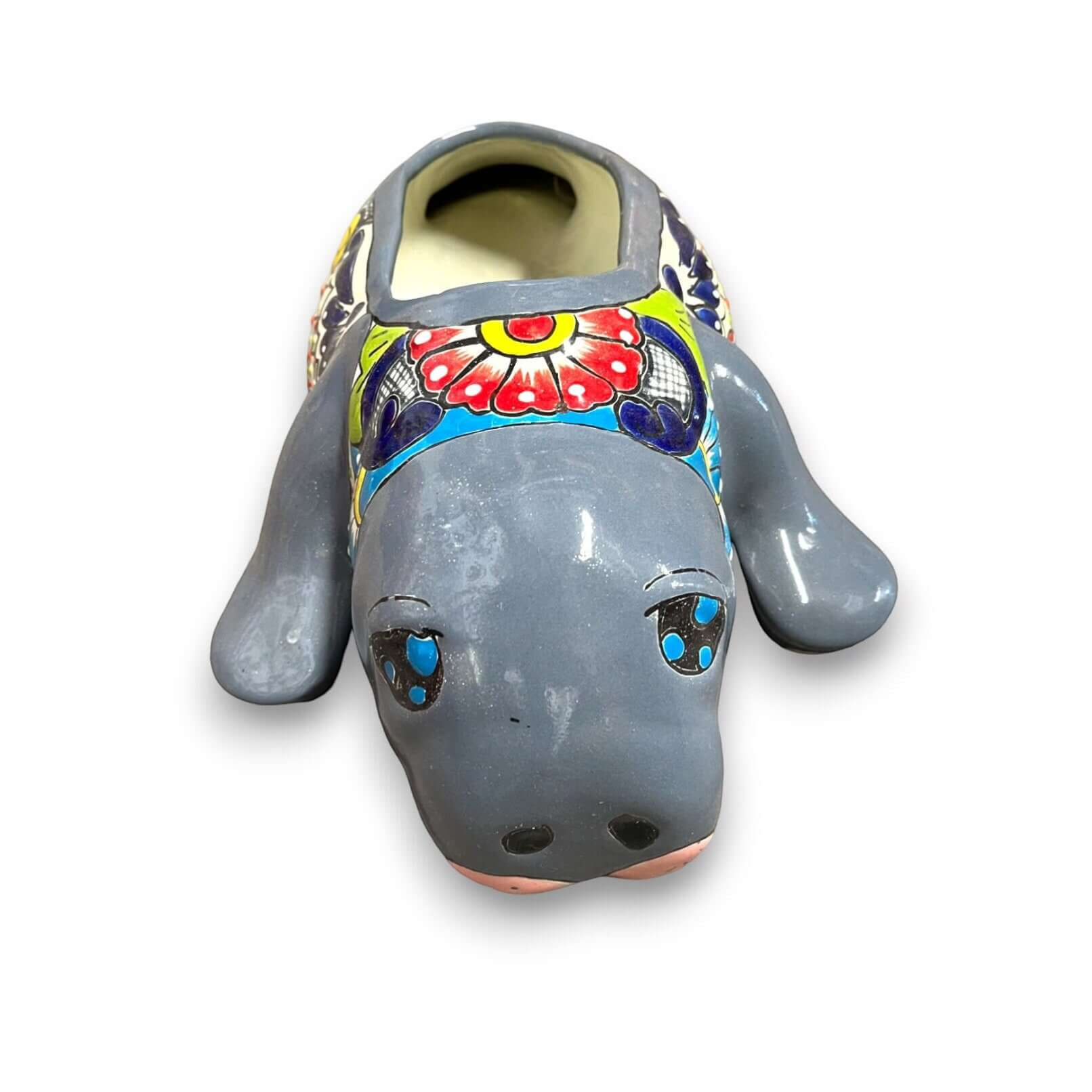 Mexican Handmade Seal Planter | Colorful Talavera Seal