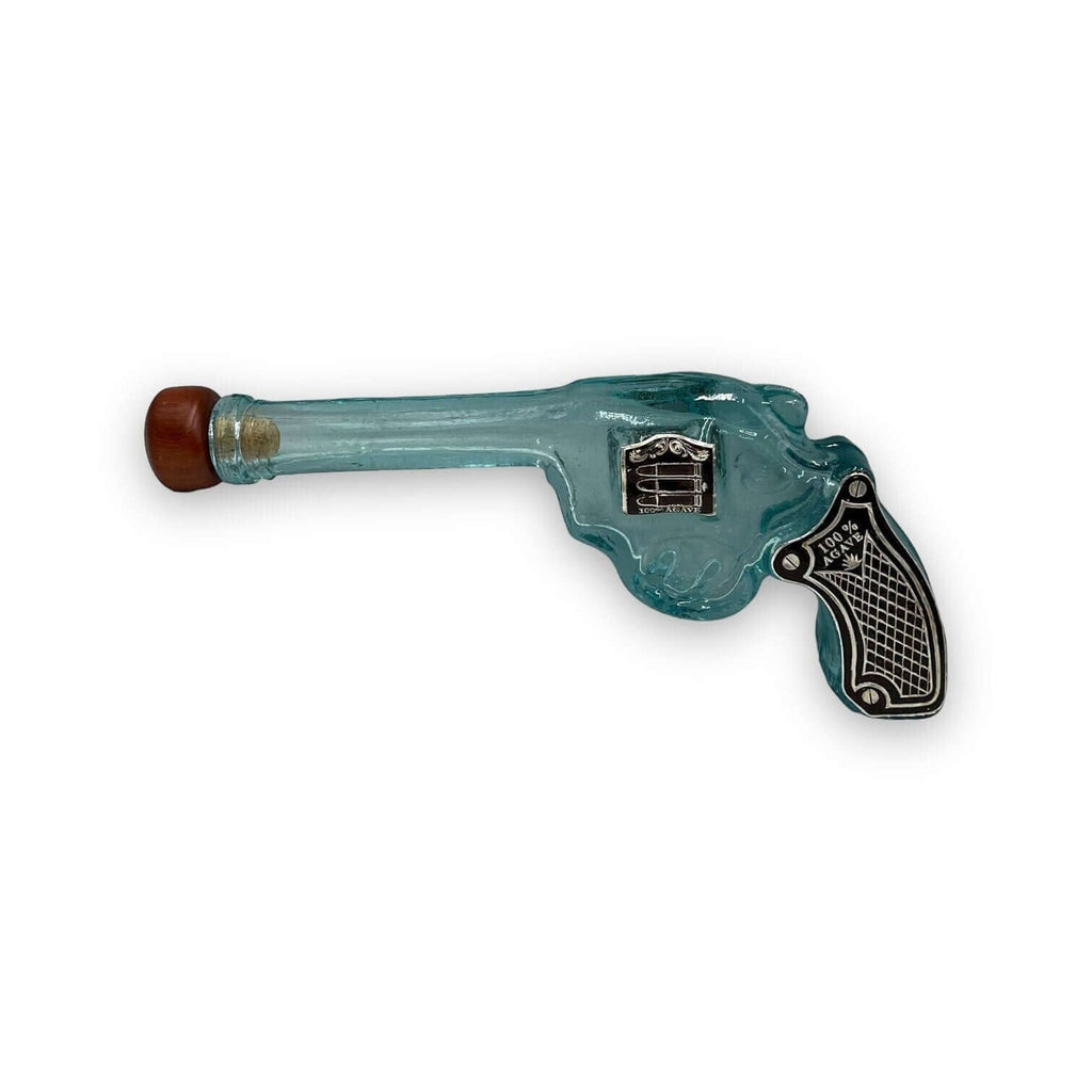Handblown Mexican Shot Glass Set | Revolver Decanter Display