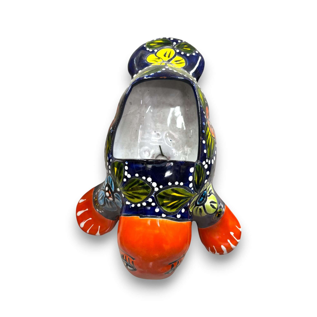 Mexican Handmade Seal Planter | Colorful Talavera Seal