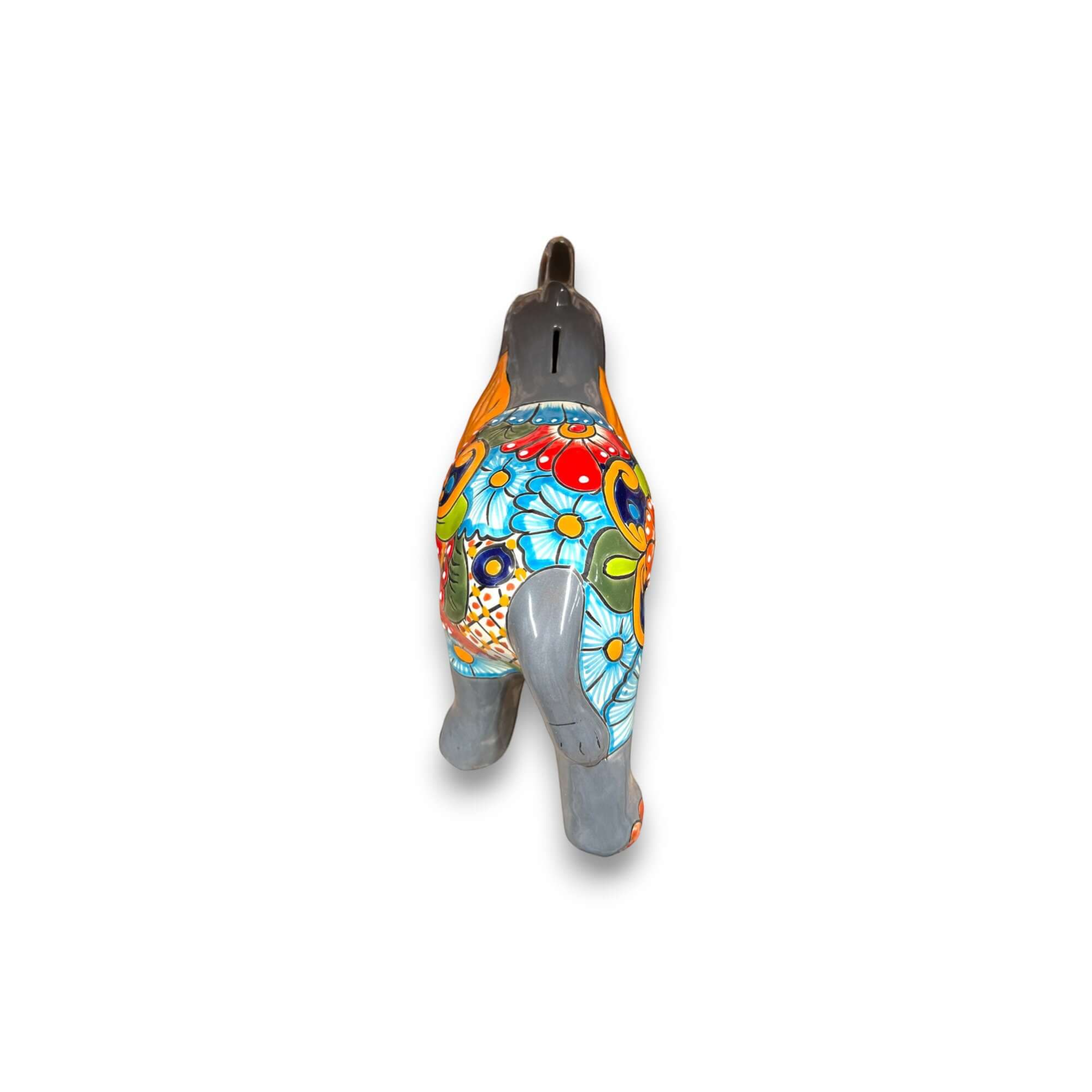 Medium Talavera Elephant Coin Bank | Handmade Piggy Bank