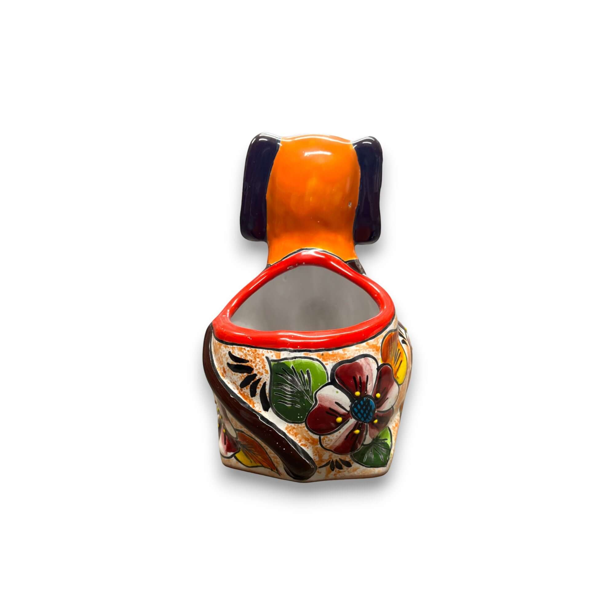 Mexican Handmade Dog Planter | Talavera Dog Planter