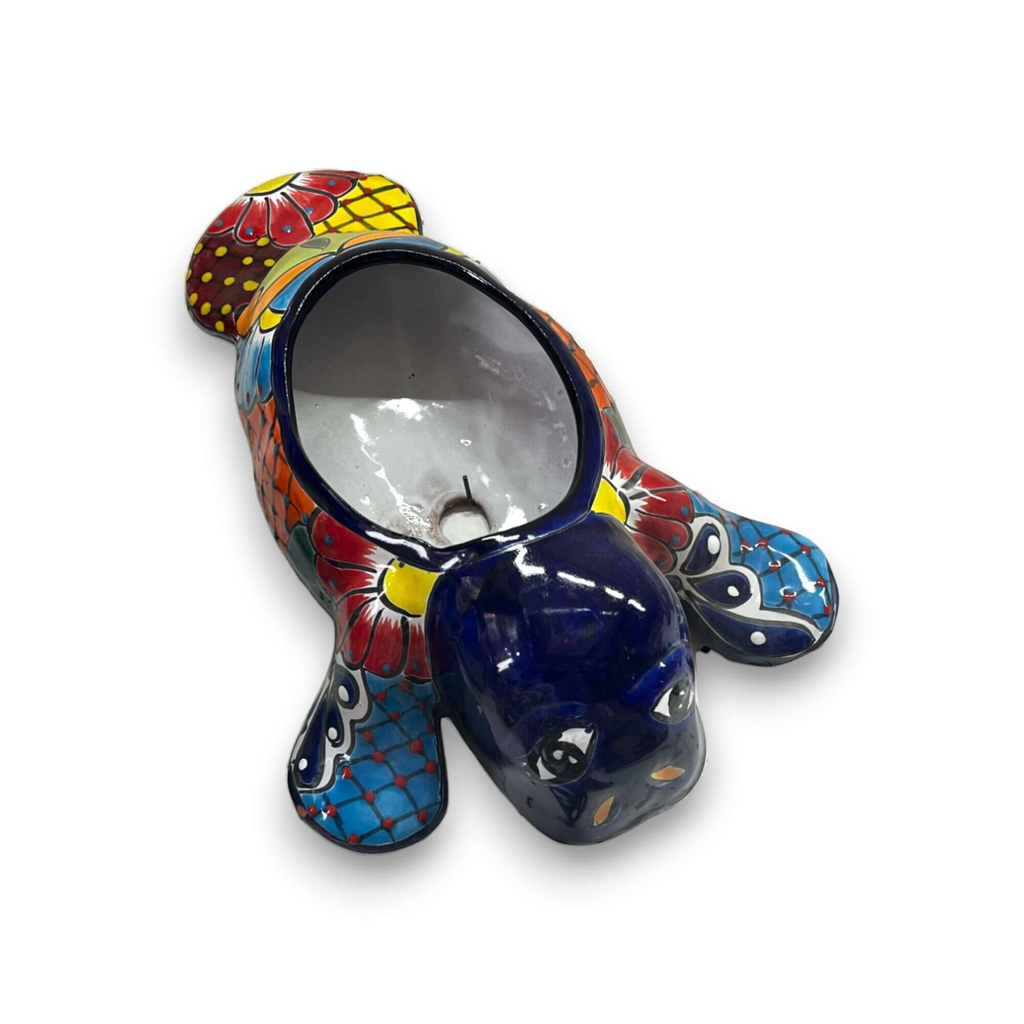 Mexican Handmade Seal Planter | Colorful Talavera Seal