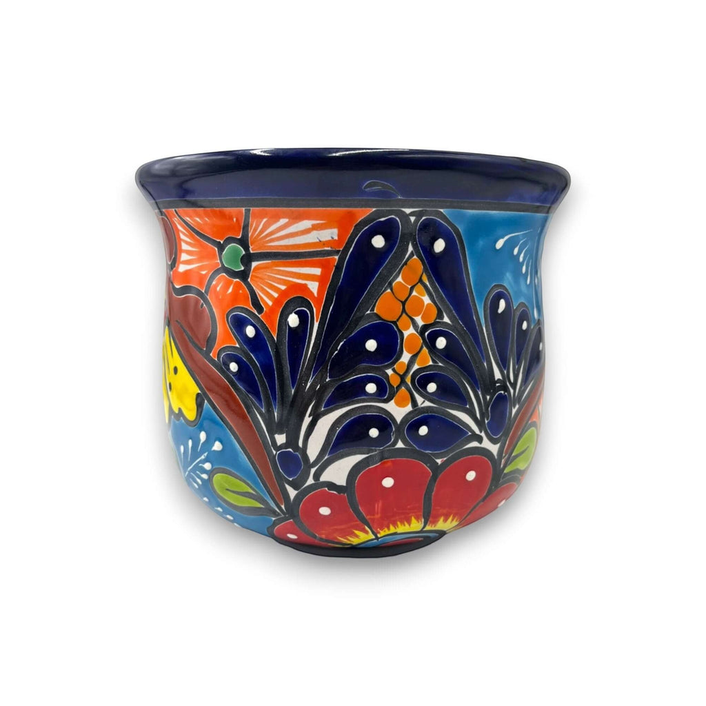 Set of 3 Talavera Flower Pots | Colorful Hand-Painted Mexican Planters