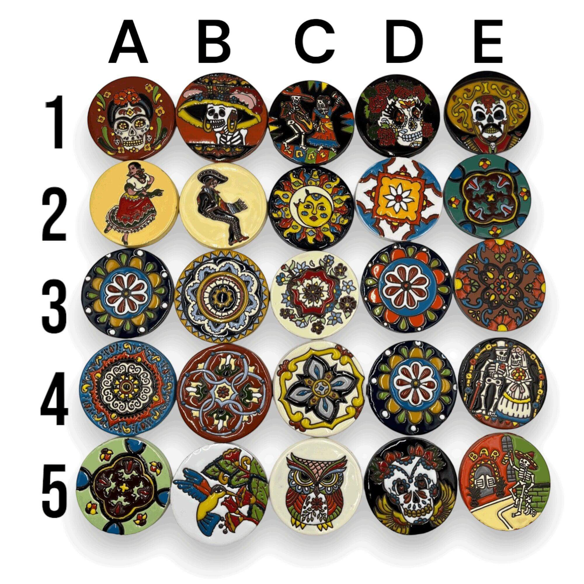 Custom Talavera Coaster | Hand-Painted Mexican Tile Drink Pads