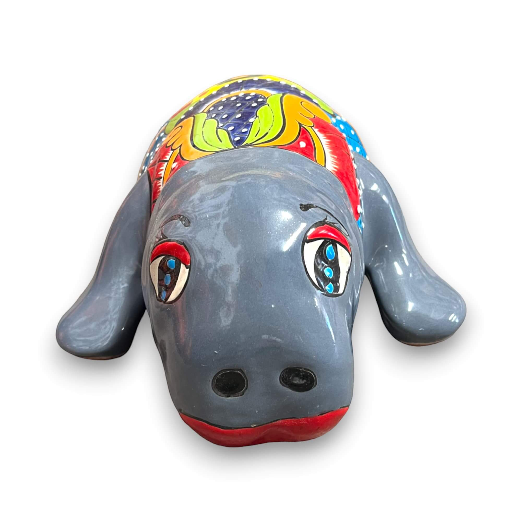 Mexican Handmade Seal Planter | Colorful Talavera Seal