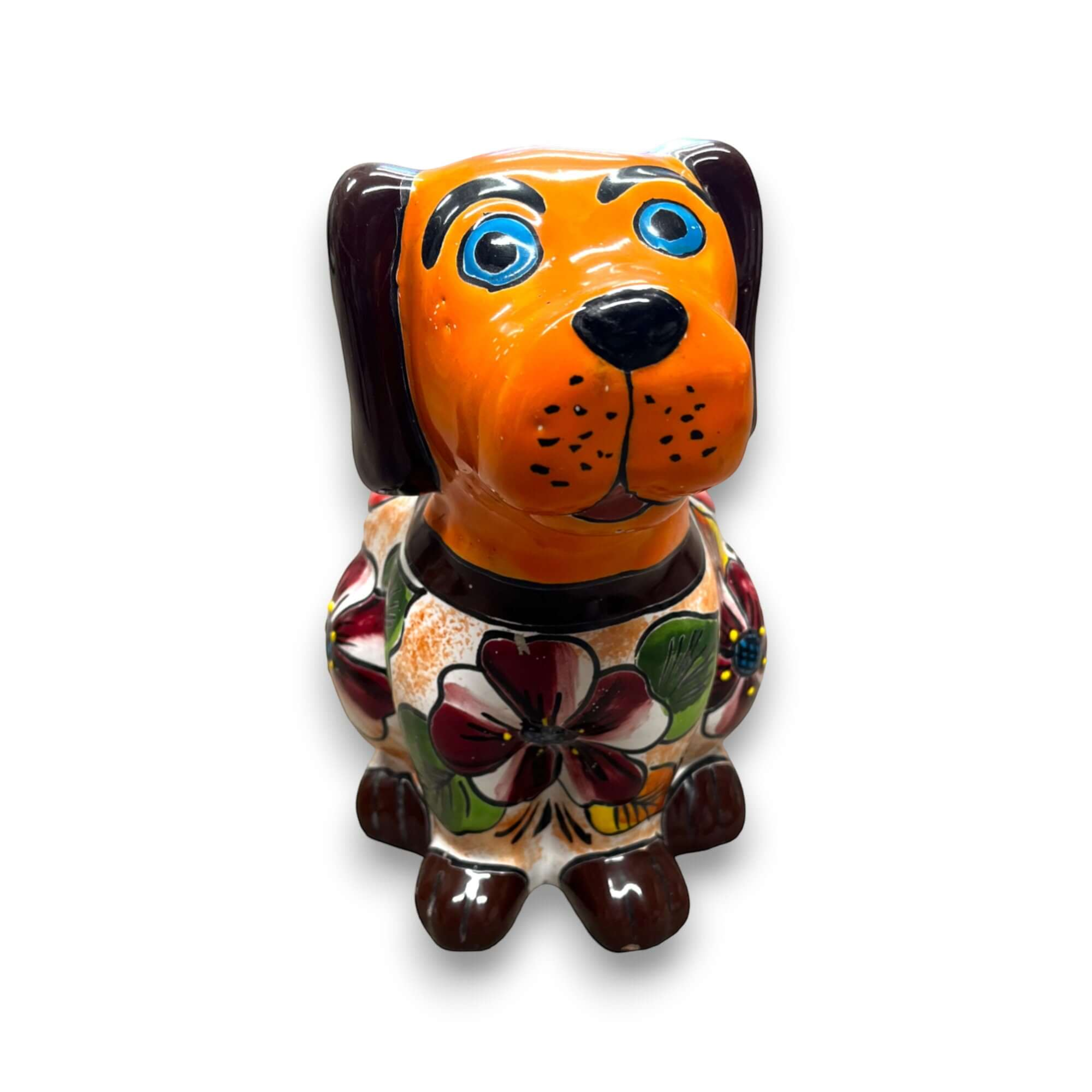 Mexican Handmade Dog Planter | Talavera Dog Planter