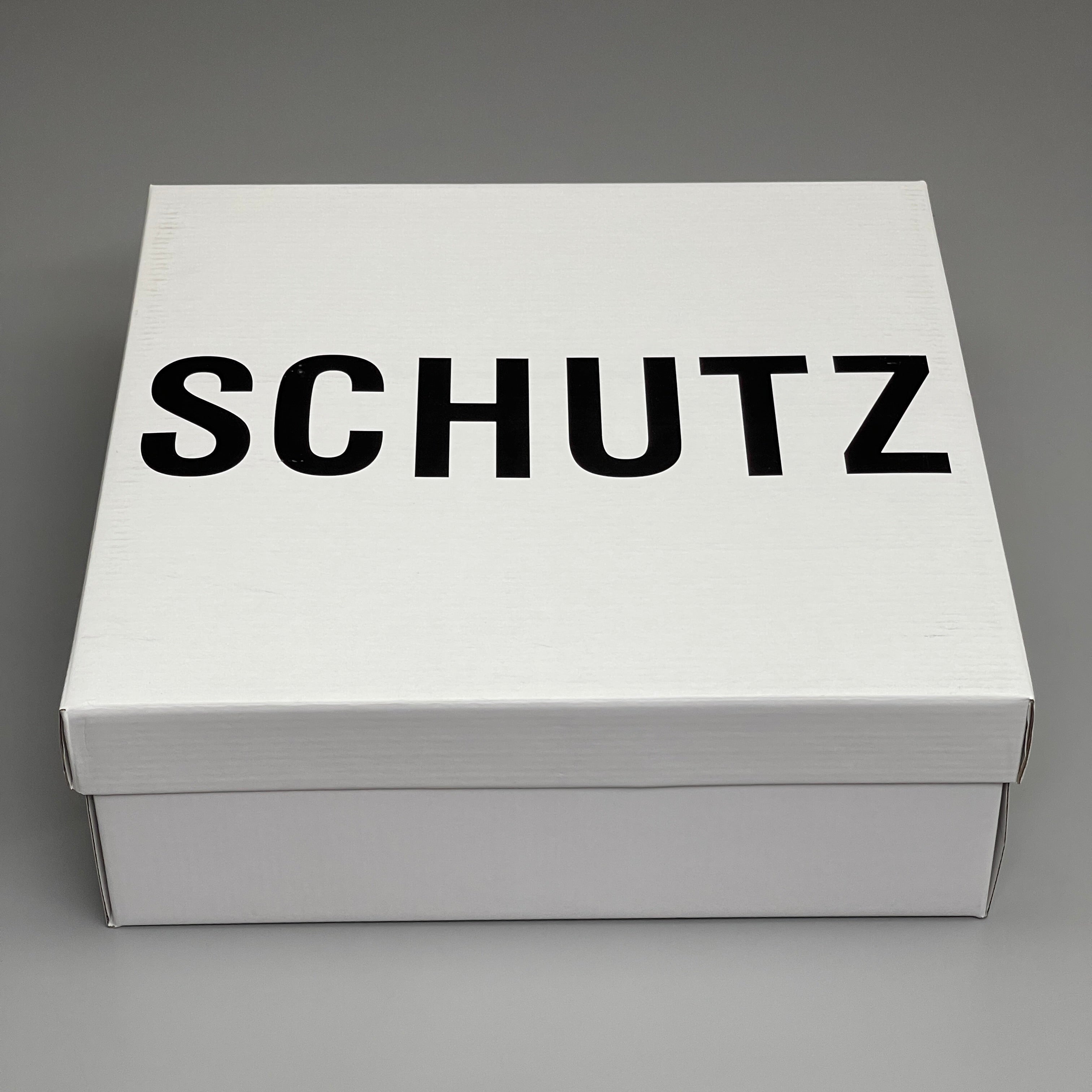 SCHUTZ Keefa Casual Women's Leather Sandal Black Platform 4" Heel Shoes Sz 10.5B (New)