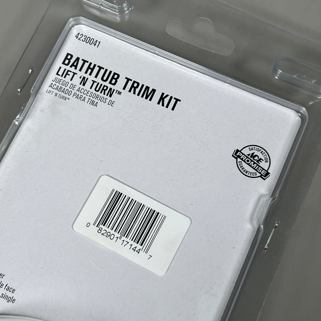 ACE Bathtub Brushed Nickel Trim Kit Lift n' Turn (New)